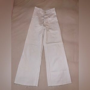 Zara Marin Straight White Jeans (size 2)
